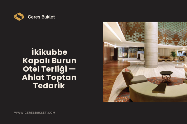 İkikubbe Kapalı Burun Otel Terliği — Ahlat Toptan Tedarik