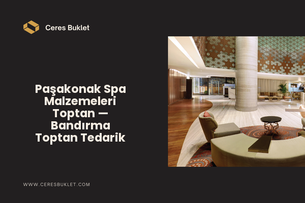 Paşakonak Spa Malzemeleri Toptan — Bandırma Toptan Tedarik